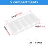 Plastic Box Storage Container Transparent Compartment Adjustable Organizer Box For Jewelry Button Hardware Screw Detachable Case