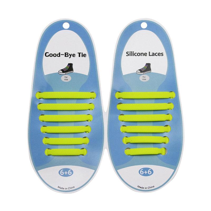 Silicone World Silicone Elastic Shoelaces Unisex Athletic No Tie Shoe Lace All Sneakers Fit Quick Shoe Lace For Adults Kids