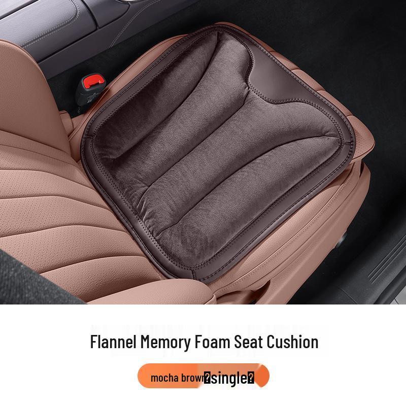 Car Seat Neck and Lumbar Support Pillow – Universal Flannel Cushion for All Seasons