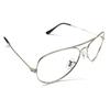 RSINC Full Rim Light Weight, Frame/Eyeglass/Spectacle, Optical, for Men and Women, Silver - Black IB-1 M1 D4-