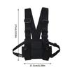 Functional Tactical Chest Bag For Woman Fashion Bullet Hip Hop Vest Streetwear Bags Casual Waist Pack Unisex Black Chest Rig Bag