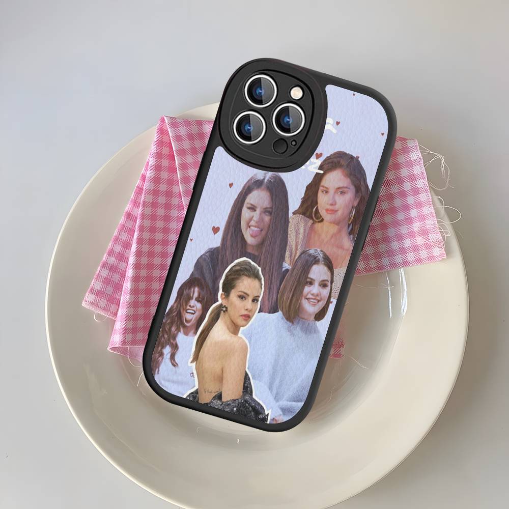 Selena Gomez Singer Phone Case For IPhone 16 15 14 13 12 11 Pro Max Plus 16E Soft Leather Cover