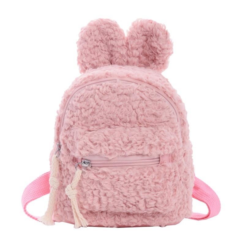 Zaino Peluche Cartoon per Bambini con Materiale Traspirante per l'Asilo