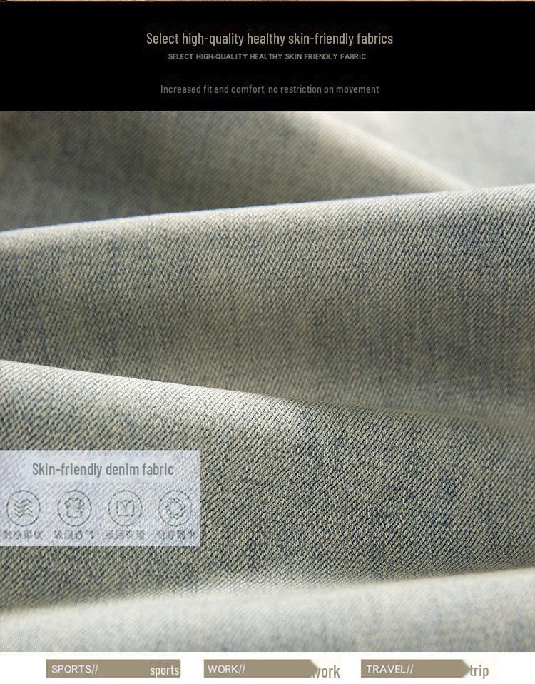 2024 Pánské Slim Fit Světlé Retro Elastické Džíny – Trendy a Všestranné