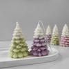 Christmas Tree Silicone Candle Mould for Handmade Soap Gypsum Resin Aromatherapy Candle Silicone Mold Desktop Decoration