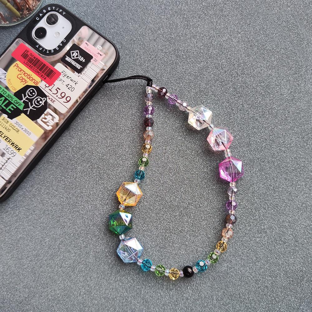 

Dopamine-Inspired Colorful Beaded Phone Lanyard – Anti-Lost Charm