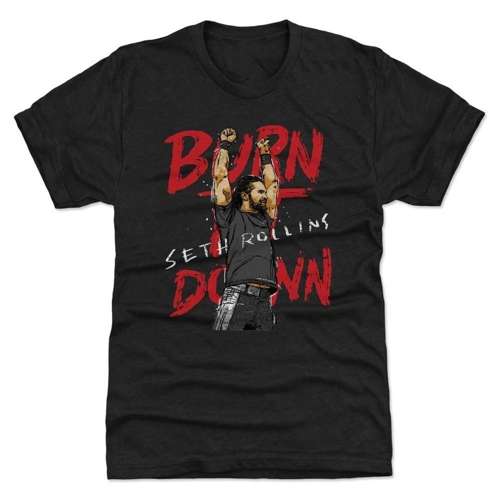 Seth Rollins Gift For Fans Heavy Cotton Black All Size T Shirt PP2224 Unisex T-Shirt S