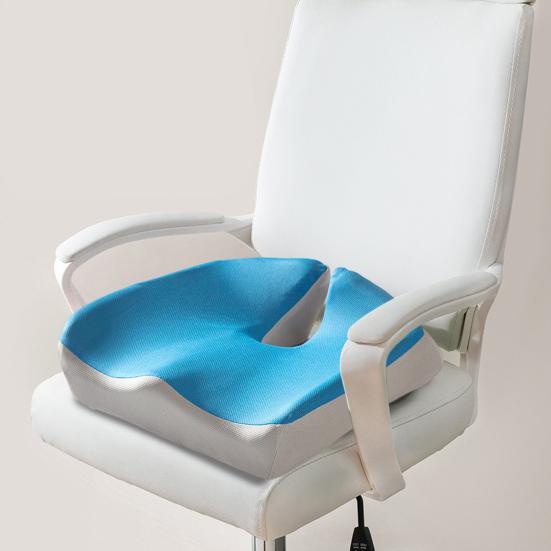 Office Chair Cushion Memory Foam Seat Cushion Breathable Pressure Relief Seat Cushion for Car Seat Wheelchair Thighs Sciatica Pain Relief