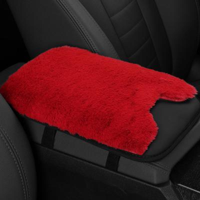 Car Arm Rest Cover Pad Automotive Center Console Plush Pad Armrest Cushion For Truck Interior Vehicle Women Men Office Chair