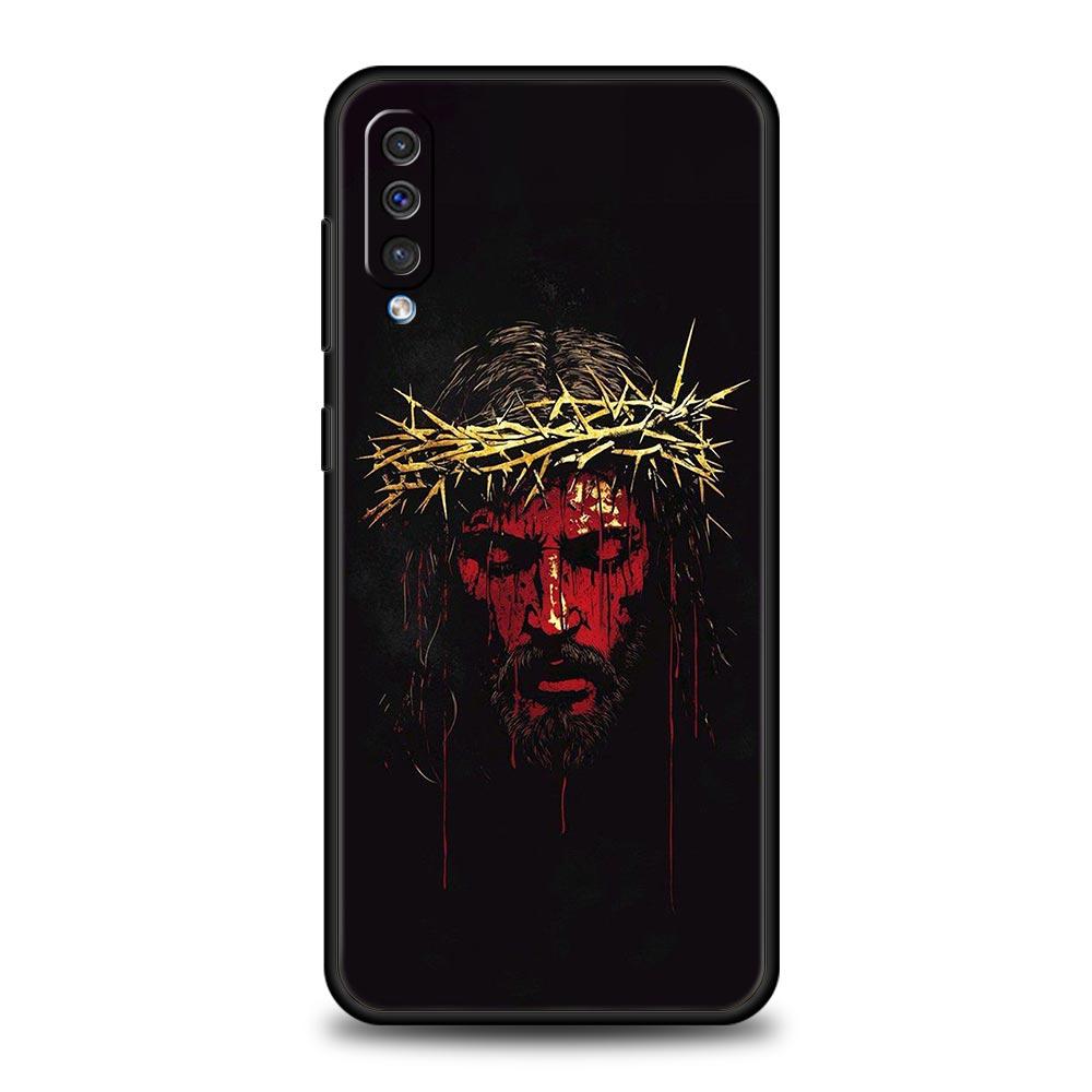 Bible Jesus Christ Cross Phone Case For Samsung A56 A36 A26 A24 A12 A14 A16 A50 A70 A20E A22 A40 A34 A54 A42 A52 A04s A06 Cover