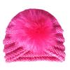 New autumn and winter children's warm wool hat, baby ear protector pullover hat, baby hairball hat Indian hat