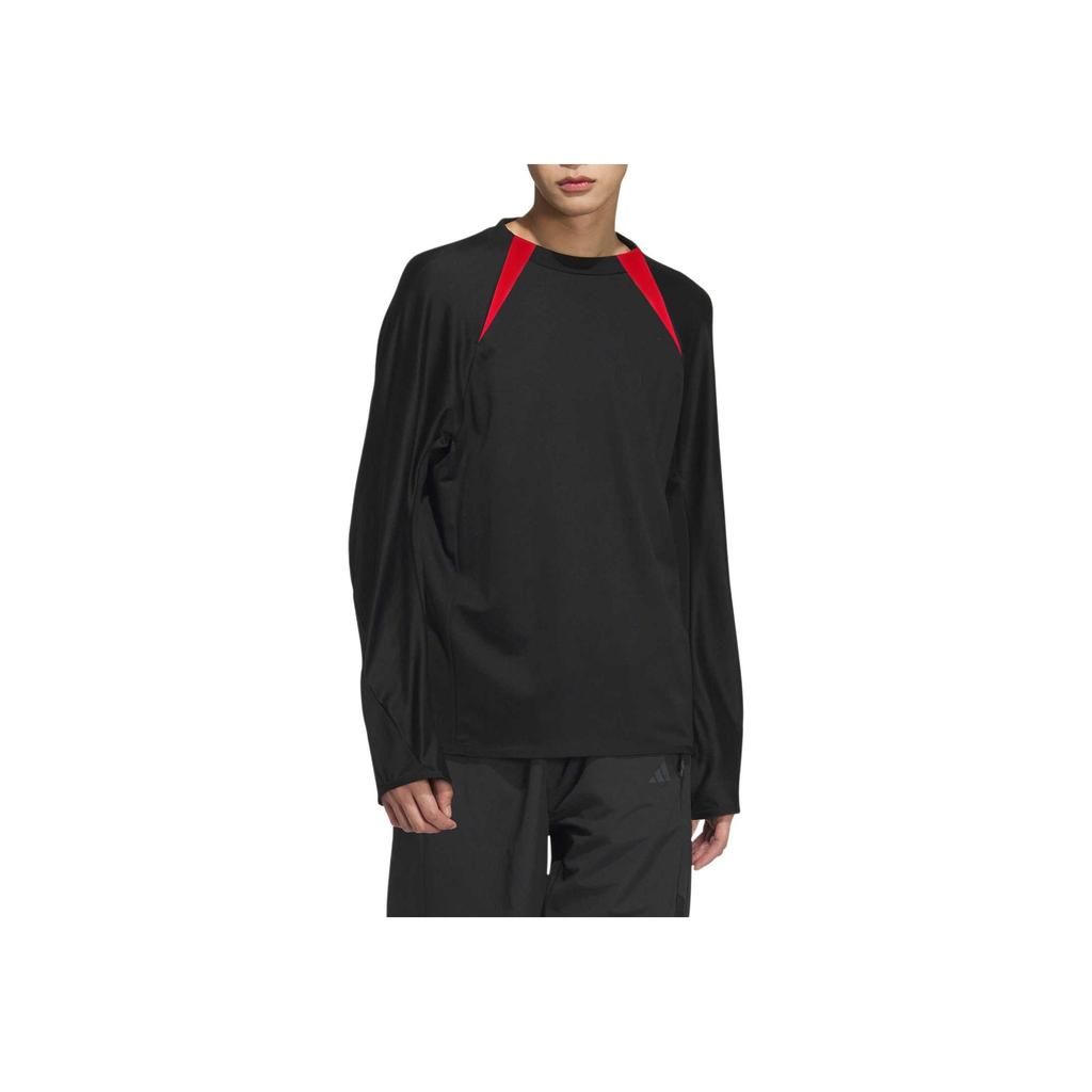 Adidas FW24 Future Style Pre Series Logo Sports Casual Long Sleeve T-Shirt Men Tops Black JN3476
