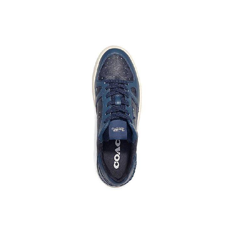 Coach CitySole Lace Up Low Top Stylish Skateboarding Shoes Men's Denim C8965-DEN