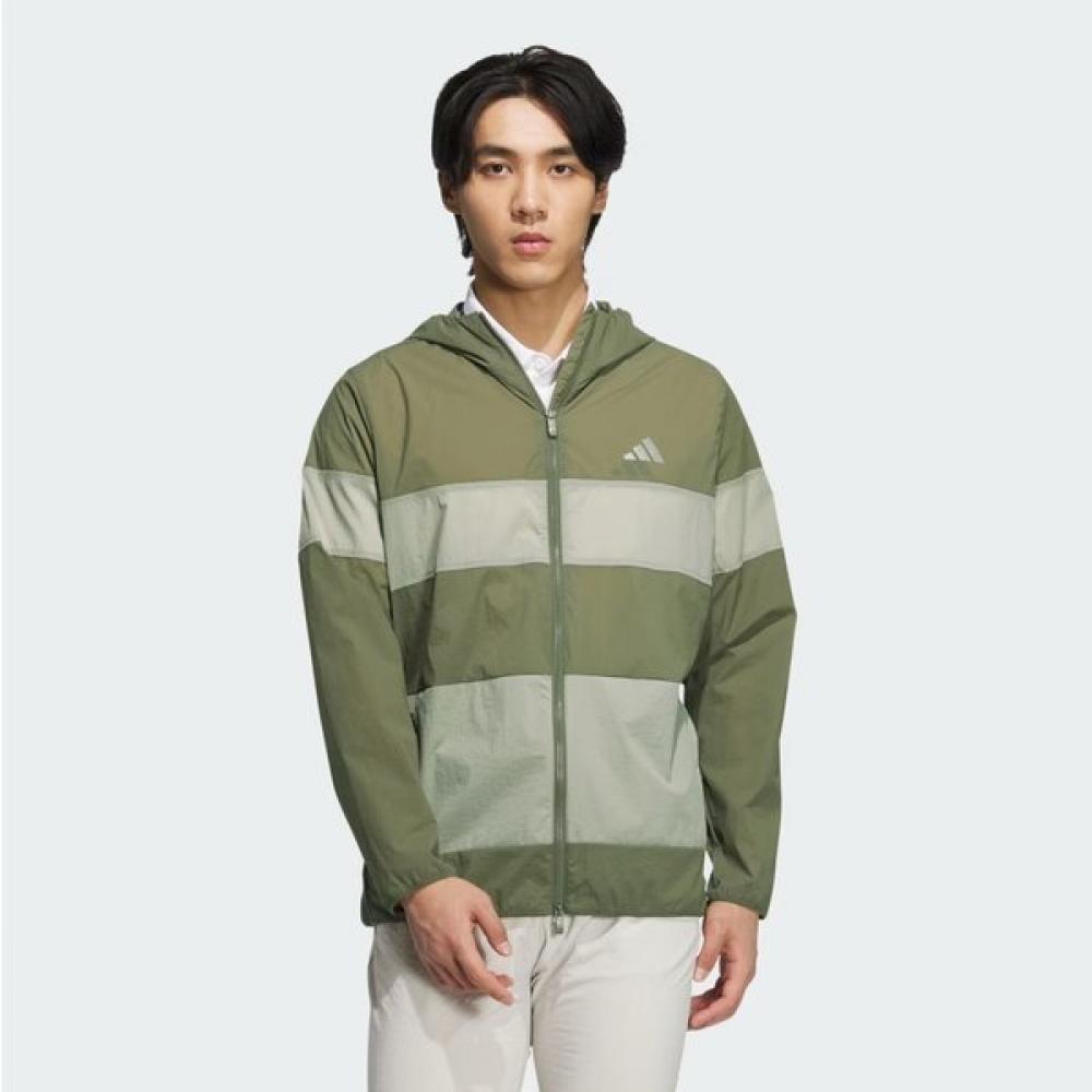 Adidas Golf 25SS Men S 3S Wind Jacket Jf6305 Olive Strata