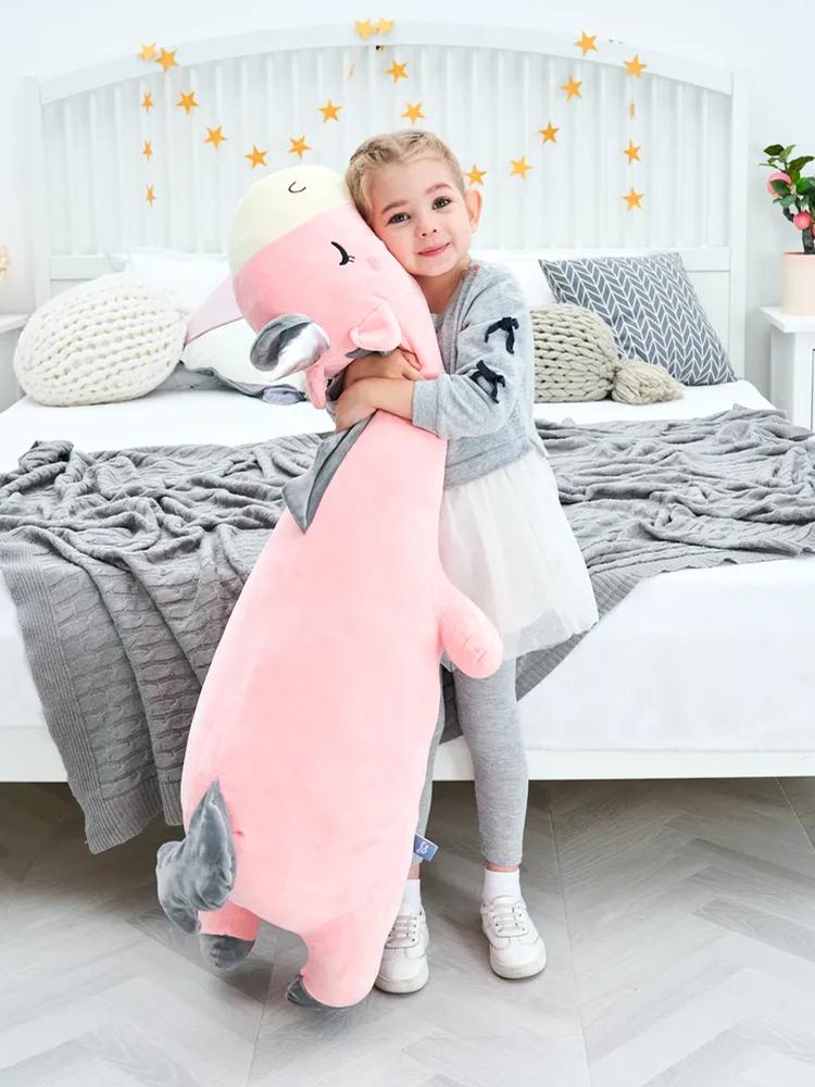 Non-Toxic Hug Pillow Pink Unicorn Plush Toy Giant Stuffed Animal Soft Long Pillow Sleepig Unicorn Blue Appease Doll For Kids Children Gifts