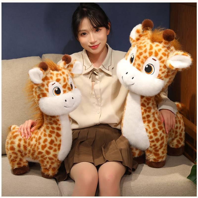 Toys Plush Giraffe Cartoon Animal Stuffed Dolls Room Decorations Kids Gifts