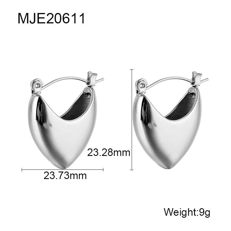 French-Inspired Stainless Steel Minimalist Ear Cuff: Trendy, Lightweight Luxury Earrings with Niche Design