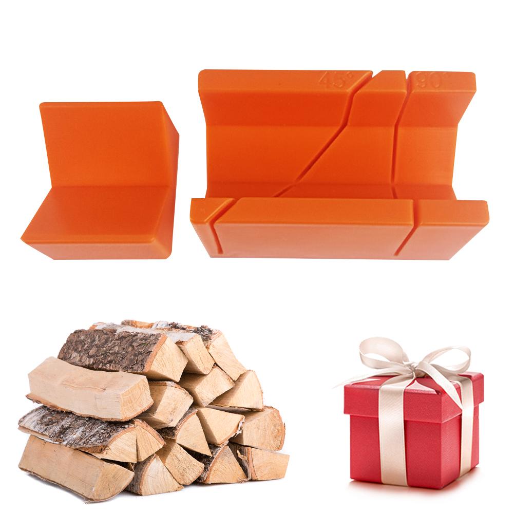 Miter Saw Box Wood Cutting Box Multi-Function 45°/90° Adjustable Miter Box Preset Cutting Box for Woodworking Crafting Carpentry