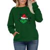 Women's Fashionable Casual Plus-Size Long Sleeve Pullover Printed Sweatshirt