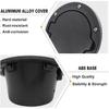 Black Gas Cap Cover Fuel Filler Door Cover Compatible with 2007-2017 Wrangler JK JKU 2/4-DOOR(NOT FOR 2018+ JL MODELS)