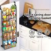 4 Layers Over Door Storage Rack Hanging Storage Basket New Rear Door Hook Shelf  Wardrobe Storage