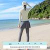 Xtep Women's Long-Sleeve Sun Protection Two-Piece Swimsuit
