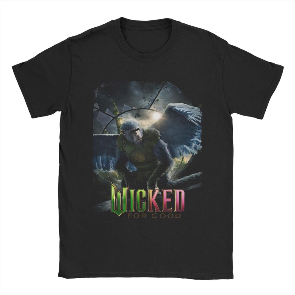 Aesthetic Wicked For Good Tee Shirt for Unisex Women Graphic Printed T Shirts Cotton Clothes