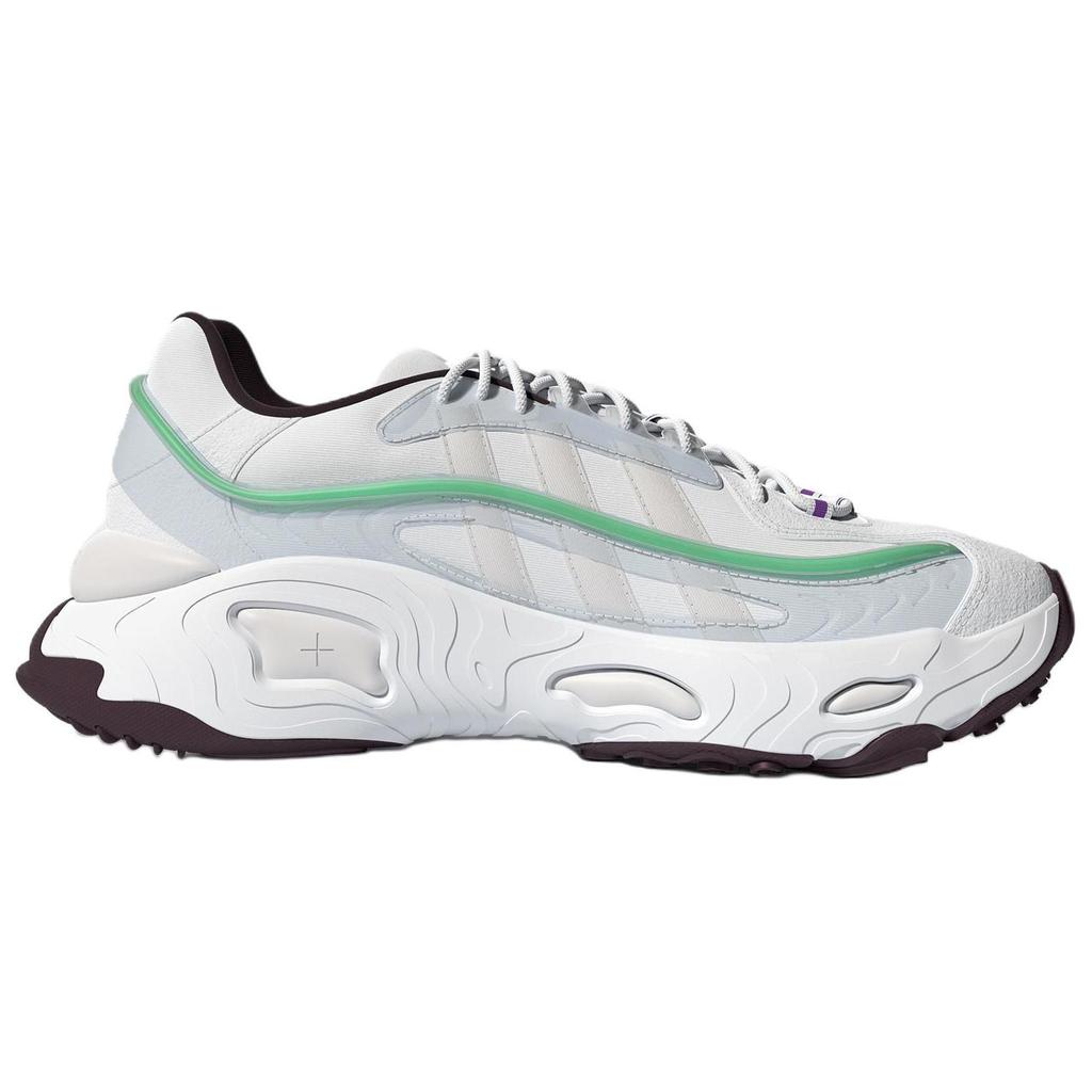 Adidas Originals Oznova Leder Retro Trend Rutschfest Abriebfest Low-Top Sportliche Freizeit Schuhe Unisex Sneaker Weiß Grün GW9386