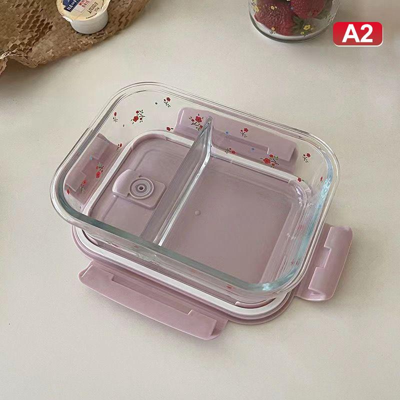 Kawayi Glass Fresh-Keeping Box Heat-Resistant Microwave Oven Bento Fridge Special Sealed Bowl Food Storage Containers
