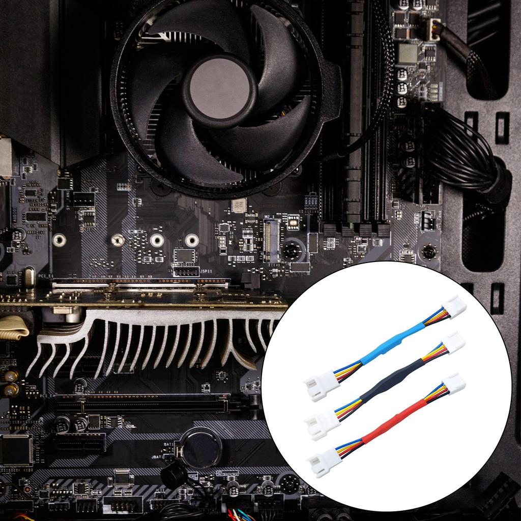 Computer Mainboard 4Pin CPU Cooler Fan PWM Deceleration Power Cable Temperature Control Speed Mainboard Connector
