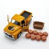 Fall Tiered Tray Decors Metal Truck with Fake Pumpkins Farmhouse Tiered Tray Decors for Thanksgiving Party Home Kitchens