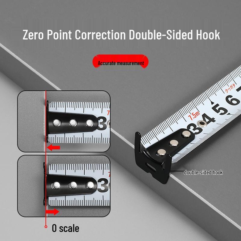 Ruletă din Oțel de Înaltă Precizie și Nailon - 3m, 5m, 7.5m pentru Prelucrarea Lemnului