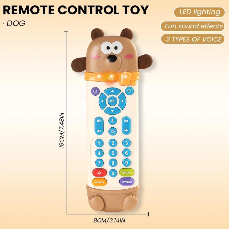 Baby Simulation Remote Control Toddler Toys Baby Infant Fidget Toys Child Phone with Light Sound Early Education Electronic Toys
