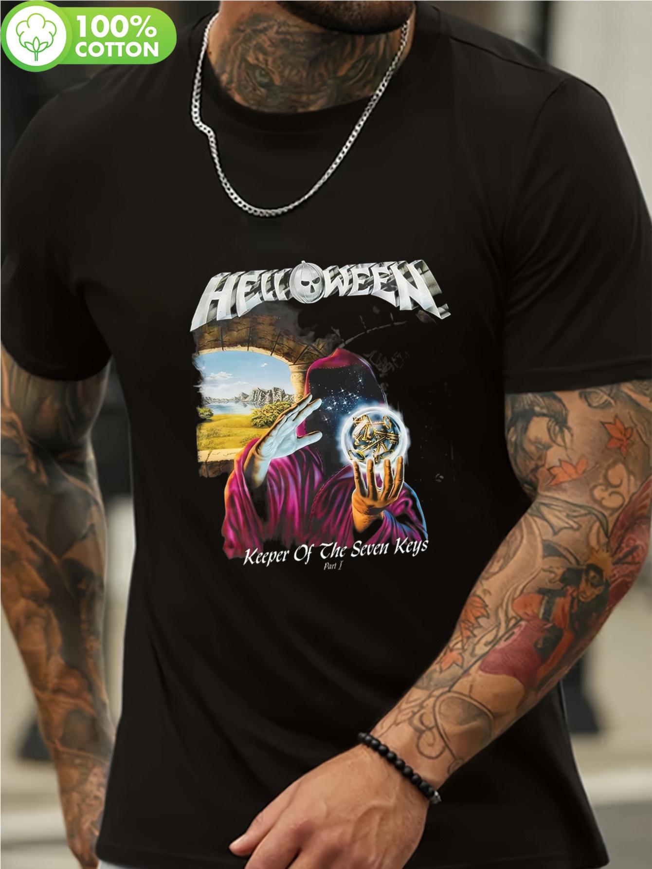 

Unisex Helloween Official Band T-Shirt - Iconic Wizard L