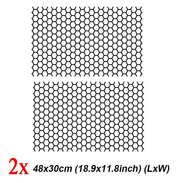 Honeycomb Car Sticker Cut-out Hollow Auto Lamp Film Grid Side Shield Headlamp Taillight Film Decals Car Wrap Sticker 48*30cm