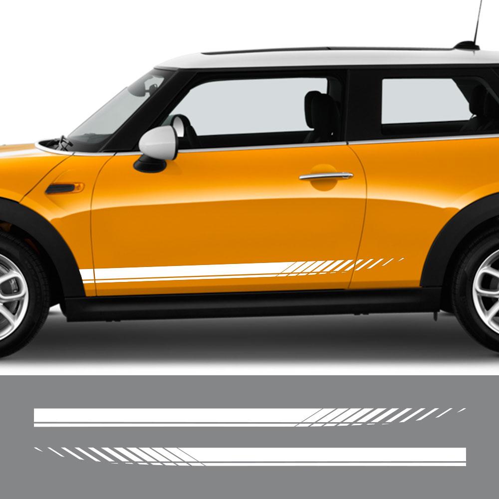 Car Door Side Skirt Stickers Auto Vinyl Decals For Mini Cooper F55 F56 F54 F60 R53 R55 R56 R57 R58 R59 R60 R61 Car Accessories