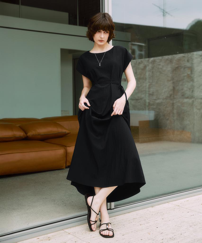 Zero Street [3 Colors] Le Zero Cap Sleeve Ribbon Dress