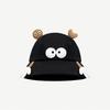 Funny Bucket Hat Female Spring Summer Big Eyes Cartoon Cute Sunshade Basin Hat Outdoor Face Small Wide Brim Sunscreen Hat