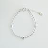 August Harmony 925silver Mirror Powder Beads Bracelet / 5color