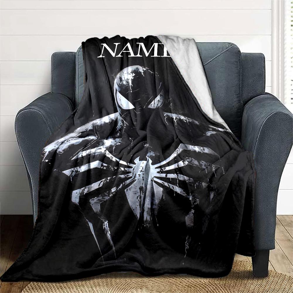 Customiz Name Personality venom Blanket Soft &Warm Sofa Office Bed Travel Lunch Break Blanket, Gift Suitable All Seasons