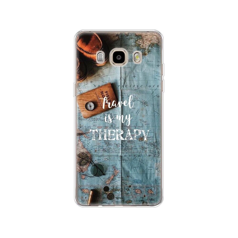 Case FOR Samsung Galaxy J7 J5 2016 Case J710 510F Cover FOR Samsung J7 J5 2016 Case Shell Winter Snow Christmas