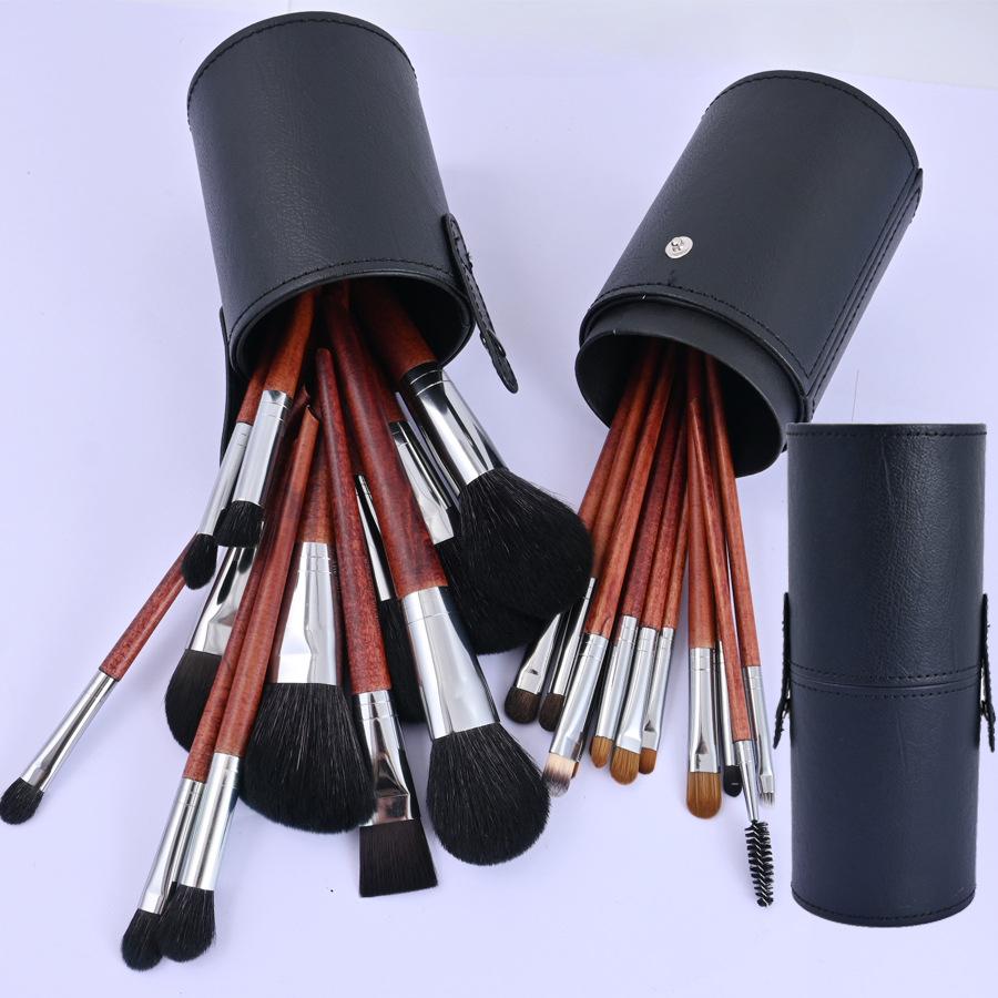 Beauty Tools Perie de frumusețe Lână Portabilă 26 Set de perii de machiaj pentru păr de animale Perie pentru fond de ten Perie cu pudră liberă Perie pentru fard de ochi