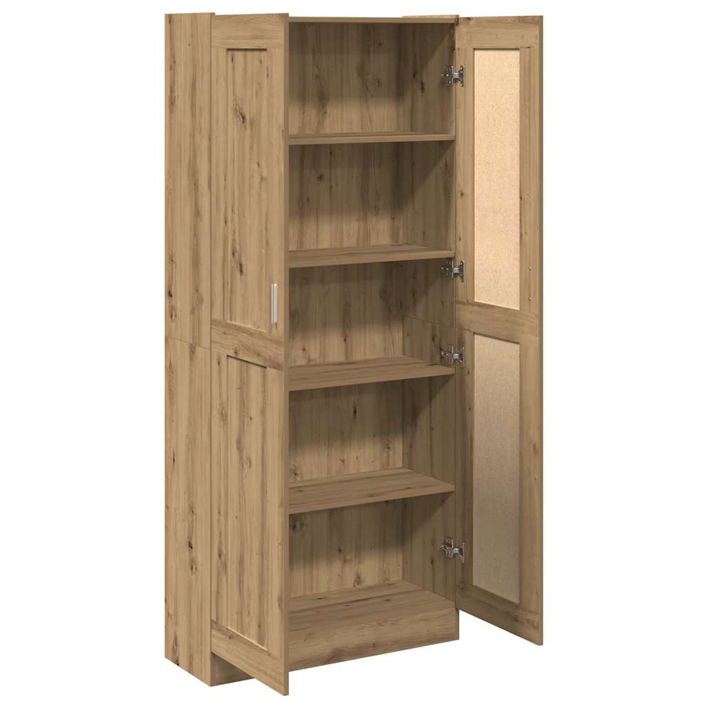 Vidaxl Szafka, Dąb Artisan, 82,5X30,5X185 Cm, Materiał Drewnopochodny