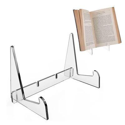 1 Stück / 2 Stück Acryl Transparent Buch-Ausstellungsständer Vertikaler Bilderrahmenhalter Foto-Rahmenständer