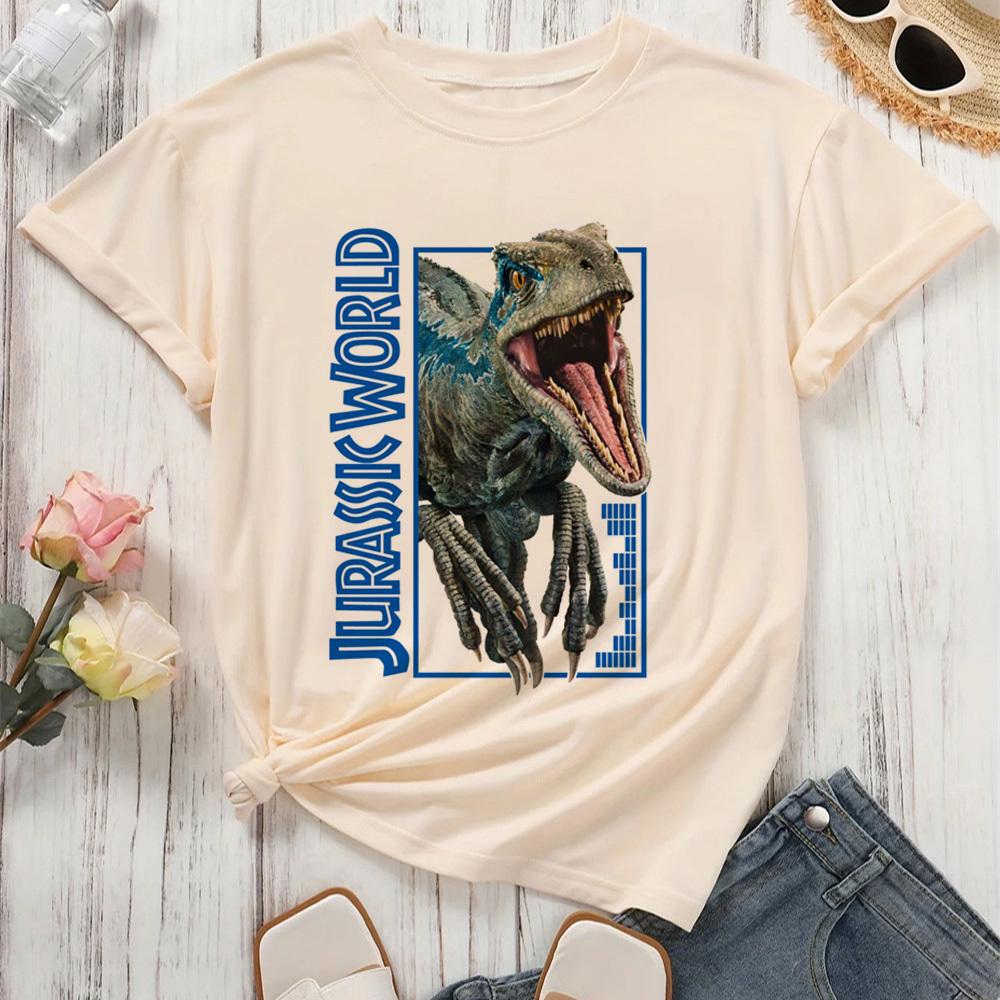 Jurassic Park Top Tees Teen Graphic Trendy Kawaii Pastel Harajuku  T Shirt 2000s Streetwear Pastel Gothic University Comfortable