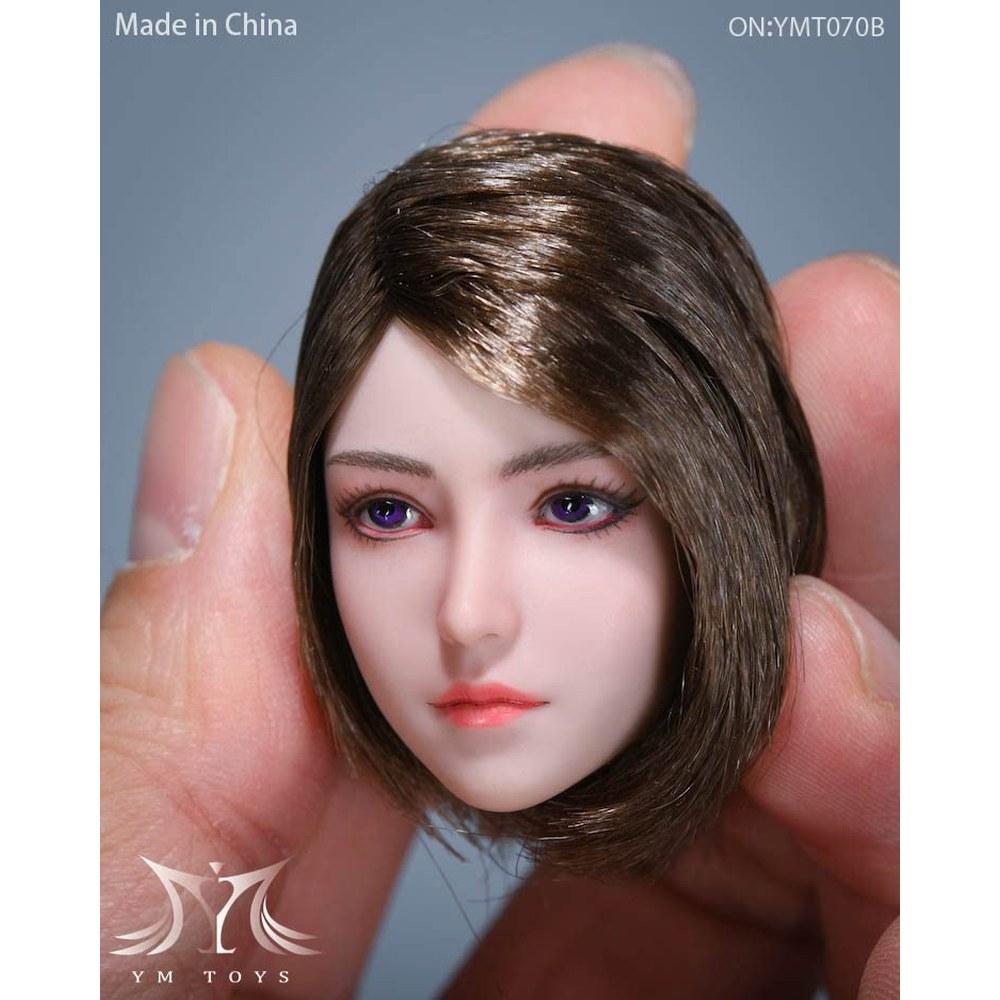 TOYBARJAPAN 1/6 Scale Action Toy Head YMTOYS YMT070B Junior High School Girl College Student Office Lady OL Asian Beauty Female Body Not Included