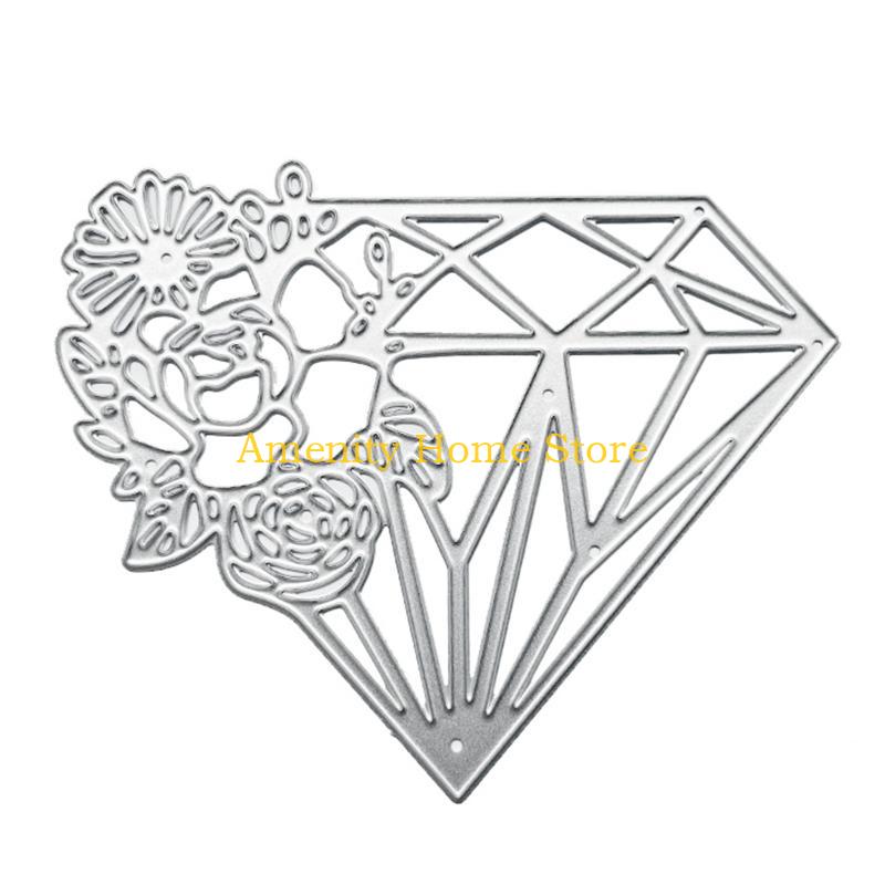 

F26C Rose Diamond Metal Cutting Dies Stencil DIY Scrapbooking Album Paper Card Template Mold Embossing Craft Decoration China Mainland