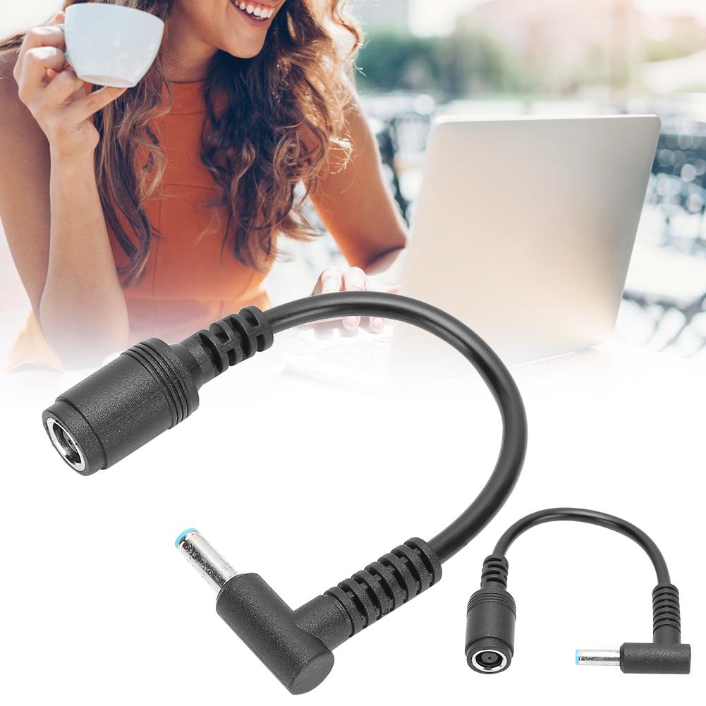 2Pcs Power Adapter Converter Cable 7.4x5.0mm Female To 4.5x3.0mm Male Bent Tip with Pin for HP Ultrabook