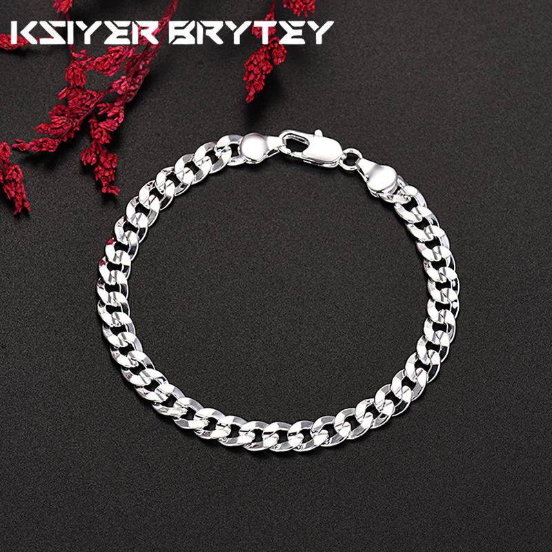 

Новые оригинальные оригинальные браслеты-цепочки из серебра 925 пробы для мужчин женщин роскошных ювелирных изделий для свадебных подарков для мужчин женщин