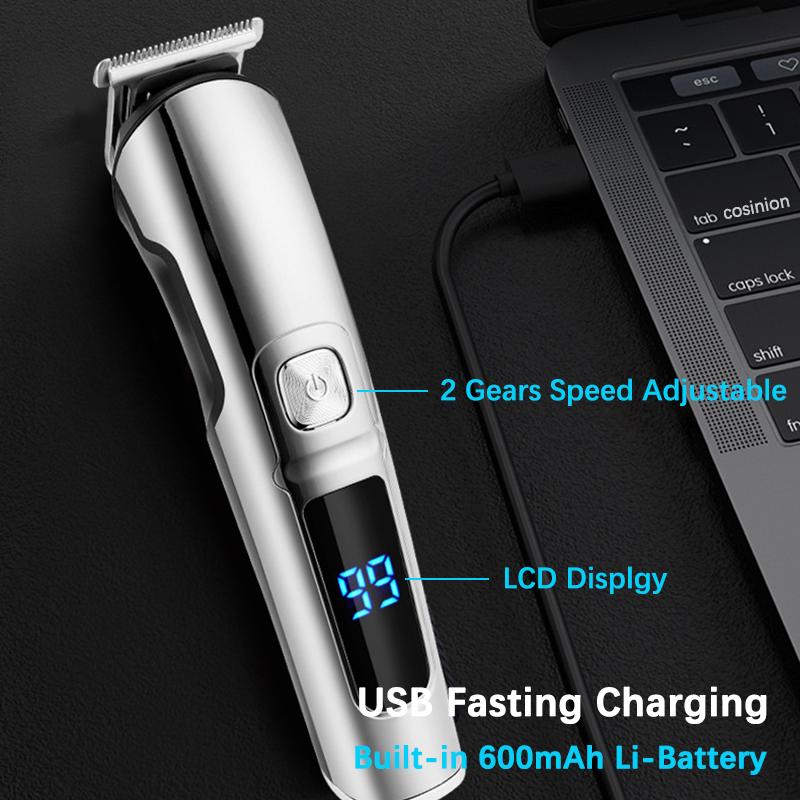 6 IN 1 Multi Grooming Kit For Men Rechargeable Beard Shaver Cordless Trimmer Hairs Cutting Clippers Body Ear Nose Hair Groomer